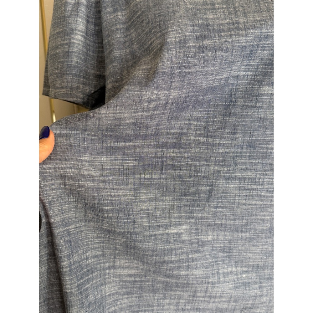 Nooworks Cotton Twill Shift Dress Short Puff Sleeve XL Stretch Made in USA - Picture 5 of 10